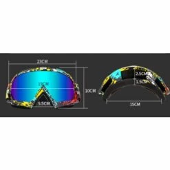 ELLE Lunettes De Moto, Lunettes De Vélo De Saleté VTT Lunettes De Sécurité Anti-UV Lunettes De Motocross Coupe-vent Anti-poussière Lunettes De Moto Anti-rayures Pour Le Cyclisme Équitation/escalade/ski,taille -Promos Protection des yeux : lunettes et masque Magasin 48728134 5
