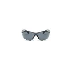 ELLE Lot De 1 Lunettes De Sécurité Transparentes - Lunettes De Protection Avec Verres En Plastique, Pont-de-Nez Et Embouts De Branches En Caoutchouc Pour Plus De Confort - Lunette Transparente PPE，poussière Noire