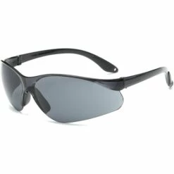 ELLE Lot De 1 Lunettes De Sécurité Transparentes - Lunettes De Protection Avec Verres En Plastique, Pont-de-Nez Et Embouts De Branches En Caoutchouc Pour Plus De Confort - Lunette Transparente PPE，poussière Noire -Promos Protection des yeux : lunettes et masque Magasin 48728182 3