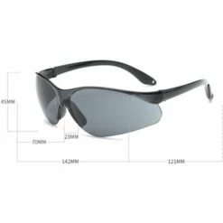 ELLE Lot De 1 Lunettes De Sécurité Transparentes - Lunettes De Protection Avec Verres En Plastique, Pont-de-Nez Et Embouts De Branches En Caoutchouc Pour Plus De Confort - Lunette Transparente PPE，poussière Noire -Promos Protection des yeux : lunettes et masque Magasin 48728182 4