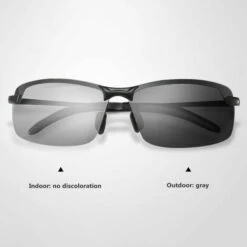 ASUPERMALL 3043 Lunettes De Soleil Lunettes De Vision Nocturne Jour Et Nuit Lunettes De Décoloration Polarisées Lunettes Frame Monochrome -Promos Protection des yeux : lunettes et masque Magasin 49932535 4
