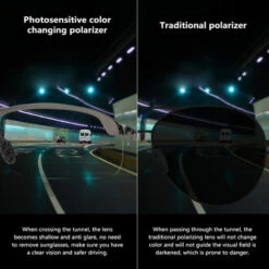 ASUPERMALL 3043 Lunettes De Soleil Lunettes De Vision Nocturne Jour Et Nuit Lunettes De Décoloration Polarisées Lunettes Frame Monochrome -Promos Protection des yeux : lunettes et masque Magasin 49932535 5