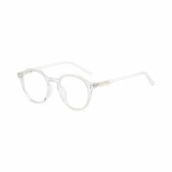ELLE Lunettes Polygonales Anti-lumière Bleue Miroir Plat Femme Version Coréenne Du Cadre TR Tendance, Cadre Transparent