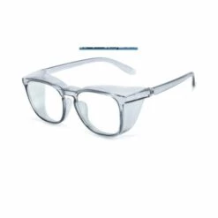 ELLE Lunettes Anti-pollen TR90 Anti-lumière Bleue Lunettes Anti-buée Pollen Lunettes, Cadre Bleu Transparent