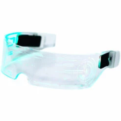 KARTOKNER Lunettes Lumineuses à LED, 7 Couleurs Affichage LED Lunettes, Verres De Visière Électroniques Futuriste, Pour Fête Discothèque, DJ, Musique, Concert, Costume,Cosplay