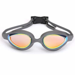 ZHUOXUAN Lunettes De Natation, Lunettes De Piscine Aucune Fuite Protection UV Antibuée Longueur Réglable Pour Hommes Femmes Adultes,gris