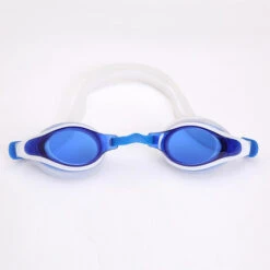 ZHUOXUAN Lunette De Natation EnfantSans Fuite Anti-buée Et Protection UV Vision Claire Silicone Souple Réglable Lunettes De Piscine Pour Garçon Et Fille,blue