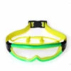ZHUOXUAN Lunettes De Natation Anti-Buée Imperméables De HD, Grand Cadre De Lunettes De Galvanoplastie D'oreille Pour Des Femmes Et Des Hommes,vert