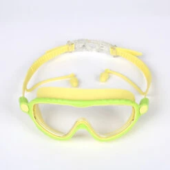 ZHUOXUAN Lunettes De Natation Pour , Grand Cadre, Anti-buée, Lunettes De Natation Pour Enfants, Professionnels HD étanches, Lunettes De Plongée Pour Pour Piscine,jaune.a