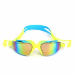 ZHUOXUAN Lunettes De Natation Angle Large + Étui Au Design Exclusif // Entraînements De Natation - Eau Libre // Ligne Pour L’intérieur Et L’extérieur,vert