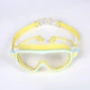 ZHUOXUAN Lunettes De Natation Pour , Grand Cadre, Anti-buée, Lunettes De Natation Pour Enfants, Professionnels HD étanches, Lunettes De Plongée Pour Pour Piscine,jaune.b