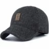 LITZEE Casquette De Baseball Unisexe Winter Caps Noir