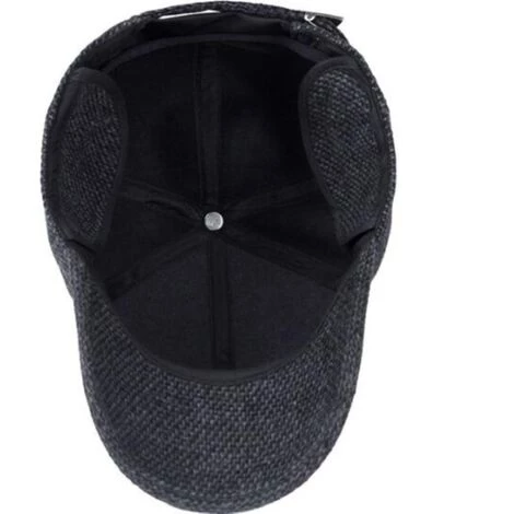 LITZEE Casquette De Baseball Unisexe Winter Caps Noir 3 LITZEE Casquette De Baseball Unisexe Winter Caps Noir – Image 3