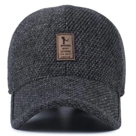 LITZEE Casquette De Baseball Unisexe Winter Caps Noir 5 LITZEE Casquette De Baseball Unisexe Winter Caps Noir – Image 5