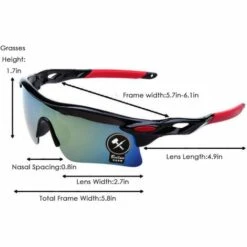 LITZEE Lunettes De Soleil Pour Hommes, Sport Lunettes De Soleil En Plein Air, Lunettes De Soleil De Mode, Lunettes De Protection UV400 Pour La Pêche à Vélo De Ski De Course-C -Promos Protection des yeux : lunettes et masque Magasin 51548401 3