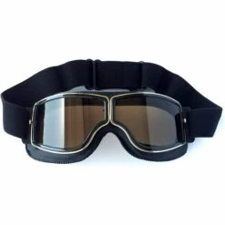 LITZEE Lunettes De Moto Biker Cyclisme Ski Cruisern Aviator Cruiser Jet Lunettes De Protection Masques De Moto Vespa Vintage Biker Oldtimer Scooter Harley Chopper B -Promos Protection des yeux : lunettes et masque Magasin 51553902 4