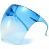 LITZEE Lunettes De Soleil Lunettes De Soleil Avec Couverture Complète Du Visage, Lunettes De Soleil De Protection Multicolores Anti-buée, Visière Légère, Lunettes Mode Pour Hommes Et Femmes,Bleu Double