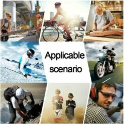 LITZEE Lunette De Moto Cross Mototourisme Lunettes Goggle D 'Anti-poussière D'anti-buée Coupe-Vent Pour Ski Cyclisme Activités Extérieures, B -Promos Protection des yeux : lunettes et masque Magasin 51556913 5