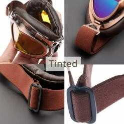 LITZEE Lunettes De Protection Pour Pilote De Moto / Aviateur, Verres Colorés -Promos Protection des yeux : lunettes et masque Magasin 51556915 4
