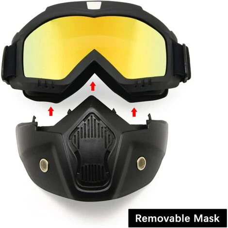 LITZEE Moto Dirt Bike ATV Lunettes Masque Détachable Protéger Rembourrage Casque Lunettes De Soleil Route Riding UV Lunettes De Moto Tablettes De Mercure 5 LITZEE Moto Dirt Bike ATV Lunettes Masque Détachable Protéger Rembourrage Casque Lunettes De Soleil Route Riding UV Lunettes De Moto Tablettes De Mercure – Image 5