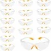 CADEAU 15 Pcs Lunettes De Protection Travaux Bricolage Anti-Rayures Lunettes De Sécurité Cyclisme Surlunettes En Plastique Pour Jardinage Peinture Laboratoire