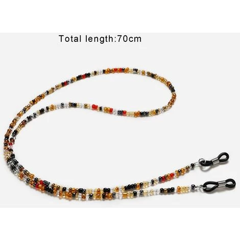 BRIDAY Chaîne De Lunettes Perlée, Porte-chaîne De Lunettes, Lunettes Antidérapantes, Sangle De Lunettes De Soleil, Sangle De Lunettes. 3 BRIDAY Chaîne De Lunettes Perlée, Porte-chaîne De Lunettes, Lunettes Antidérapantes, Sangle De Lunettes De Soleil, Sangle De Lunettes. – Image 3