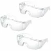 BRIDAY 3 Paires De Lunettes De Sécurité Transparentes Lunettes De Sécurité Industrielles De Laboratoire Lunettes Anti-buée Anti-rayures