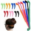 BRIDAY Lot De 6 Sangles De Lunettes En Silicone Antidérapantes, 6 Paires De Clips D'oreille, Montures De Lunettes Souples.