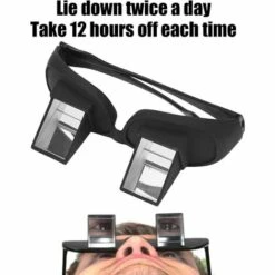 BRIDAY Lunettes Paresseuses à Prisme Horizontal, Lunettes Périscope Pour Lire Et Regarder La Télévision Au Lit En Position Couchée à Plat