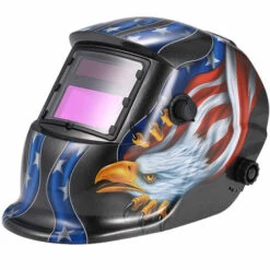 SUPERSELLER Casque De Soudage à Assombrissement Automatique Solaire Masque De Soudeurs Arc Tig Mig Grinding Eagle Black - -Promos Protection des yeux : lunettes et masque Magasin 53506440 5