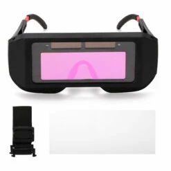 SUPERSELLER Lunettes De Sécurité De Soudage à Assombrissement Automatique à énergie Solaire Professionnelles Lunettes De Soudage UV Anti-éblouissantes - Le Noir - Le Noir -Promos Protection des yeux : lunettes et masque Magasin 53626324 3