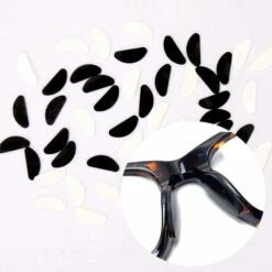 ALMI 16 Paires Plaquettes De Nez à Lunettes Adhésives, Plaquettes De Lunettes En Silicone Antidérapant En Forme De D, Plaquettes De Nez Pour Lunettes De Soleil Adhésives (1mm Noir Et Transparent) 7 ALMI 16 Paires Plaquettes De Nez à Lunettes Adhésives, Plaquettes De Lunettes En Silicone Antidérapant En Forme De D, Plaquettes De Nez Pour Lunettes De Soleil Adhésives (1mm Noir Et Transparent) -Promos Protection des yeux : lunettes et masque Magasin 54023301 3