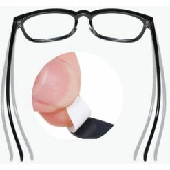 ALMI 16 Paires Plaquettes De Nez à Lunettes Adhésives, Plaquettes De Lunettes En Silicone Antidérapant En Forme De D, Plaquettes De Nez Pour Lunettes De Soleil Adhésives (1mm Noir Et Transparent) 9 ALMI 16 Paires Plaquettes De Nez à Lunettes Adhésives, Plaquettes De Lunettes En Silicone Antidérapant En Forme De D, Plaquettes De Nez Pour Lunettes De Soleil Adhésives (1mm Noir Et Transparent) -Promos Protection des yeux : lunettes et masque Magasin 54023301 5