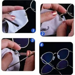 ALMI 500Pcs Kit De Réparation De Lunettes Avec Vis Écrou Plaquettes De Nez EnTournevis Pince à Épiler Chiffon De Nettoyage Outils De Pour Lunettes De Soleil, Téléphones Portables, Bijoux, Lunettes -Promos Protection des yeux : lunettes et masque Magasin 54024382 3