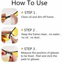 ALMI Antidérapant Coussinets De Nez En Silicone Adhésif Coller Sur Plaquettes De Nez Pads Pour Lunettes Des Lunettes De Soleil Lunettes, Clair, 1 Mm (10 Paires) -Promos Protection des yeux : lunettes et masque Magasin 54024383 5