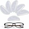 ALMI 12 Paires Coussinets De Nez Adhésif Plaquettes De Nez En Silicone Antidérapant Pour Lunettes Lunettes De Soleil Spectacles (Transparent, 2 Mm)
