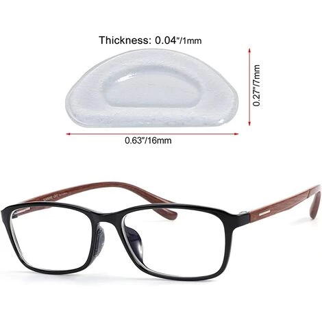 ALMI 12 Paires Coussinets De Nez Adhésif Plaquettes De Nez En Silicone Antidérapant Pour Lunettes Lunettes De Soleil Spectacles (Transparent, 2 Mm) 3 ALMI 12 Paires Coussinets De Nez Adhésif Plaquettes De Nez En Silicone Antidérapant Pour Lunettes Lunettes De Soleil Spectacles (Transparent, 2 Mm) – Image 3