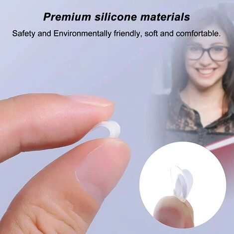 ALMI 12 Paires Coussinets De Nez Adhésif Plaquettes De Nez En Silicone Antidérapant Pour Lunettes Lunettes De Soleil Spectacles (Transparent, 2 Mm) 4 ALMI 12 Paires Coussinets De Nez Adhésif Plaquettes De Nez En Silicone Antidérapant Pour Lunettes Lunettes De Soleil Spectacles (Transparent, 2 Mm) – Image 4