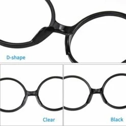 ALMI 20 Paires Coussinets De Nez Adhésif Pour Lunettes Adhésif Plaquettes Nez En Silicone Antidérapante Lunettes De Nez Plaquettes Coussinets Nasaux En Forme D Accessoires Pour Lunettes Soleil (Noir) -Promos Protection des yeux : lunettes et masque Magasin 54025162 4