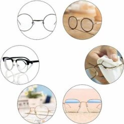 ALMI 25 Paires Plaquettes De Nez Lunettes, Tampon De Nez En Silicone Nose Pads Antidérapant Nez Pad Visser, Kit De Réparation De Lunettes Avec Vis Tournevis Pincettes Chiffon De Nettoyage, Transparent -Promos Protection des yeux : lunettes et masque Magasin 54025171 5