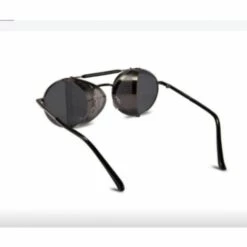 DECKON Lunettes De Soleil Classiques Vintage Pour Hommes Avec Monture Ronde En Métal Et Lunettes De Soleil Pour Femmes (monture Noire / Verres Gris) -Promos Protection des yeux : lunettes et masque Magasin 54168549 4