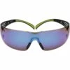 3M - Goggles De Sécurité SecureFit-SF400 FR 166, EN 172 Sangle Noir Green, Tranches Bleu PC