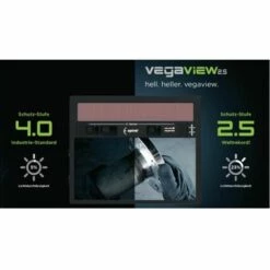OPTREL Casque De Protection De Soudage Vegaview2.5 Durée De Vie De La Batterie Env. 3000 H 90x110mm DIN 8-12 -Promos Protection des yeux : lunettes et masque Magasin 54251513 3