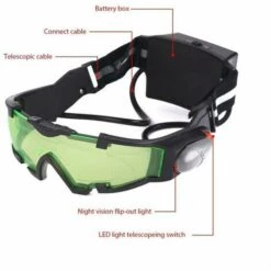 Lunettes De Vision Nocturne Avec Lumière LED Rabattable Pour Les Activités Nocturnes (noir)-BISBISOUS -Promos Protection des yeux : lunettes et masque Magasin 54455633 4