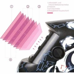 Homfa Masque De Soudage, Masque De Soudure Auto Assombrissement Solaire, DIN 9-13, Grand Champ De Vision, 5 Verres De Protection, Pour MIG / MAG / TIG / Soudage L'Arc (Crâne) -Promos Protection des yeux : lunettes et masque Magasin 55165753 4