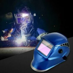 Homfa Masque De Soudage Electrique Avec 4 Capteurs Optiques,Grand Champ De Vision-100*56mm,Protection UV:16 Etapes(Foncé: DIN 5-9,9-13),pour Toutes Les Applications De Soudage,1 + 5 Lentilles