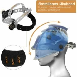 Homfa Masque De Soudage Electrique Avec 4 Capteurs Optiques,Grand Champ De Vision-100*56mm,Protection UV:16 Etapes(Foncé: DIN 5-9,9-13),pour Toutes Les Applications De Soudage,1 + 5 Lentilles -Promos Protection des yeux : lunettes et masque Magasin 55165831 3