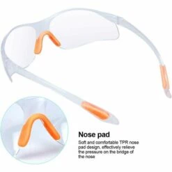 ALMI Lot De 12 Lunette De Sécurité Lunettes De Protection Travail Avec Lentilles Transparentes Anti-Buée Lunette Protection Pour Jardin Laboratoire Chimie -Promos Protection des yeux : lunettes et masque Magasin 55343890 4