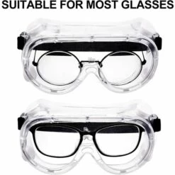 ALMI 6 Paires Lunettes De Sécurité Lunettes De Protection De Sécurité Lunettes Résistantes Aux Éclaboussures Chimiques Lunettes Ajustables Transparentes Pour Maison, Laboratoire 9 ALMI 6 Paires Lunettes De Sécurité Lunettes De Protection De Sécurité Lunettes Résistantes Aux Éclaboussures Chimiques Lunettes Ajustables Transparentes Pour Maison, Laboratoire -Promos Protection des yeux : lunettes et masque Magasin 55344025 5