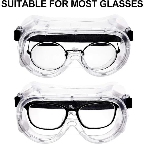 ALMI 6 Paires Lunettes De Sécurité Lunettes De Protection De Sécurité Lunettes Résistantes Aux Éclaboussures Chimiques Lunettes Ajustables Transparentes Pour Maison, Laboratoire 5 ALMI 6 Paires Lunettes De Sécurité Lunettes De Protection De Sécurité Lunettes Résistantes Aux Éclaboussures Chimiques Lunettes Ajustables Transparentes Pour Maison, Laboratoire – Image 5